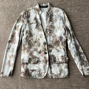 Giorgio Brato Tie Dye Leather Jacket